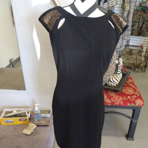 Allen B. By Allen Schwartz Dresses & Skirts - Allen B studded shoulder bodycon dress